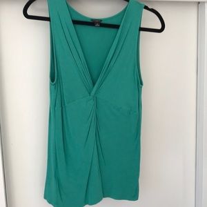 Any Taylor size medium green front knot top